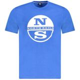 NS - Graphic Tee - Katoenen T-shirt - Blauw - Korte Mouwen