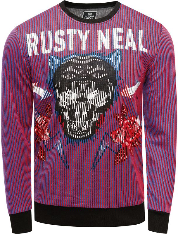 Rusty Neal - Sweatshirt - Paars - Black Panther Design