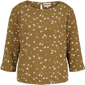 Tom Tailor - Blouse - Dames - Korte Mouwen - Licht Gerimpeld Rugpand