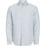 Jack & Jones Jprblaparker linen stripe shirt l/s ln skyway/comf