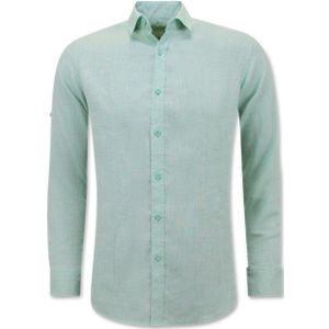 Linnen Overhemd - Licht Blauw - Regular Fit - Casual