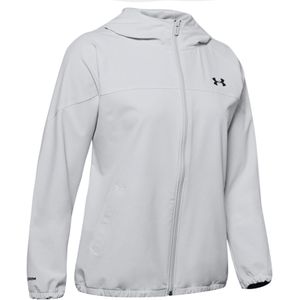 Under Armour - Woven Branded Full Zip Hoodie - Grijs