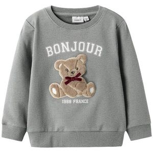 Sweatshirt - Regular Fit - Geborstelde Sweatstof - Lange Mouwen - Ronde Hals