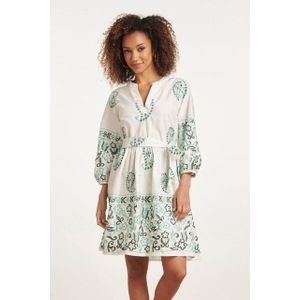 Smashed Lemon 24075 te zomerjurk met paisley borduurwerk |