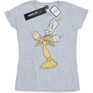Li-cense Disney dames beauty and the beast lumiere distressed katoenen t-shirt