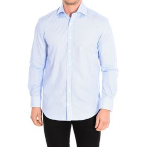 ALCAZAR3 heren overhemd met lange mouwen, reverskraag en knoopsluiting