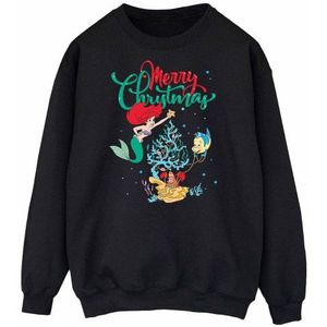 Li-cense Disney dames prinses ariel vrolijk kerstmis sweatshirt