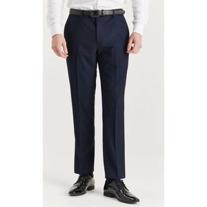 Heren - Marineblauw - Prince of Wales - Kostuumbroek