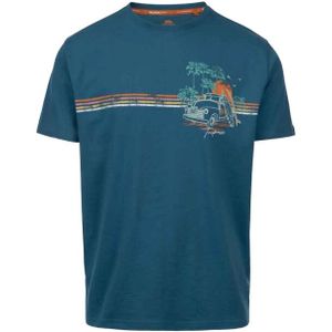 Trespass - Gebreid T-shirt - Groen - 60% Katoen 40% Polyester - Korte Mouwen