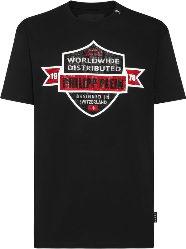 Philipp Plein - PP Crest - T-shirt - Wit - Katoen