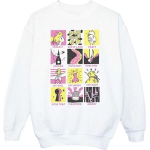 Li-cense Disney dames tinkerbell vierkantjes sweatshirt