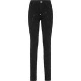 Philipp Plein - High Waist Jegging Monogram - Zwart - Skinny Jeans