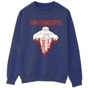 Li-cense Disney dames big hero 6 baymax san fransokyo hart sweatshirt