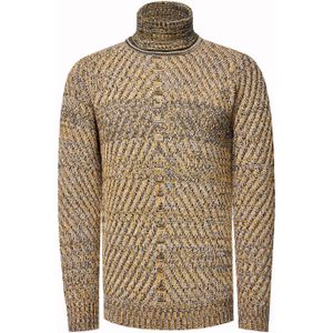 Rusty Neal - Gebreide Trui - Zwart - Casual Pasvorm - Rolkraag