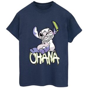 Li-cense Disney dames lilo and stitch ohana graffiti katoenen vriendje t-shirt