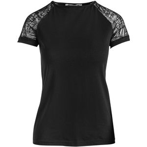 Mouwloze Top - Zwart - Stretch Jersey - Diepe V-hals - Ritsdetail