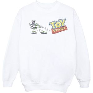 Li-cense Disney dames toy story buzz trekkende logo sweatshirt