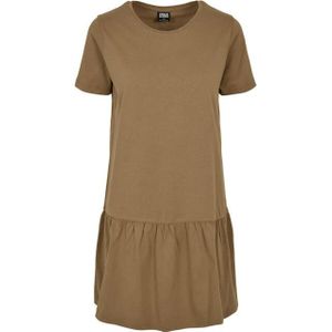 Urban Classics Dames valance t-shirt jurk