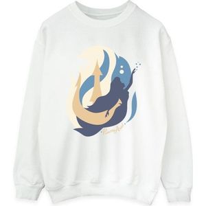 Li-cense Disney dames de kleine zeemeermin kleurensilhouetten sweatshirt