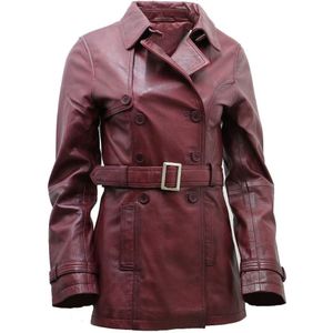 Halflange Trenchcoat - Leren - Oakham - Dames