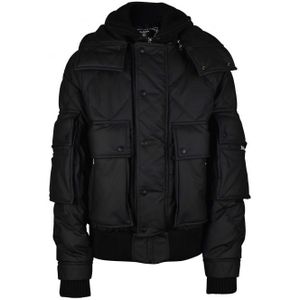 Balmain - Donsjack - Zwart - Gewatteerd - Oversized