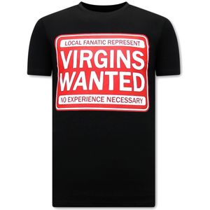 Local Fanatic Shirt met print virgins wanted