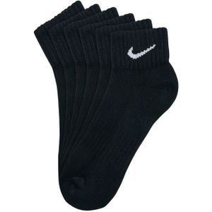 Nike Uniseks adult waarde kwart katoenen sokken (pak van 3)