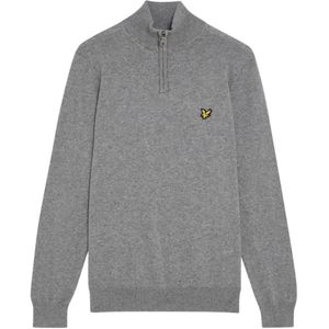 Lyle and Scott Lyle&scott cotton merino quarter zip truien kn2112vc