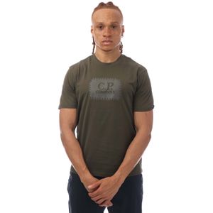 C.P. Company - 30/1 Jersey Label Style - T-shirt - Groen