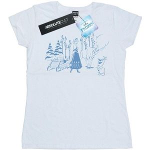Li-cense Disney dames frozen anna sven en olaf katoenen t-shirt