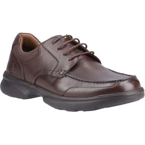 Hush Puppies - Hugh - Lederen Veterschoenen - Bruin