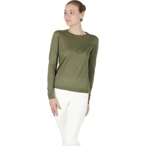 Crown Of Edinburgh Kasjmier Lange Mouw Art 004 Groene Letter A