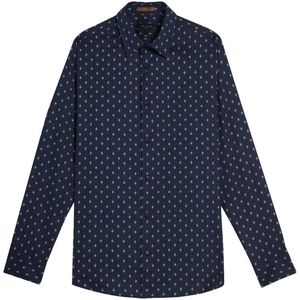 Ted Baker - Area - Overhemd - Navy - Geometrisch Print
