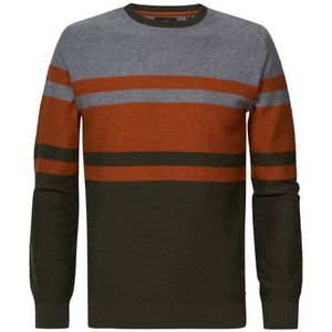 Petrol Industries - KWR234 - Gebreide Trui - Groen - 100% Katoen