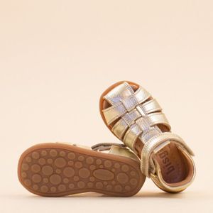 Bisgaard Sandal carly gold kids meisjes leer