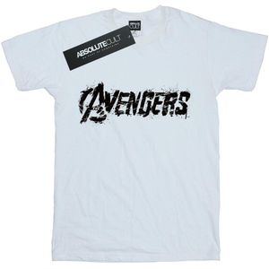 Li-cense Marvel avengers dames distressed logo boyfriend t-shirt