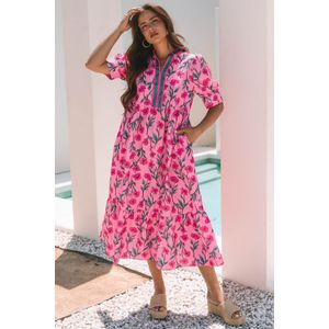 Bloemenprint Korte Mouwen Jurk