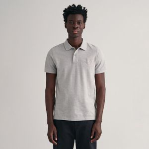 GANT - Tonal Shield - Poloshirt - Grijs