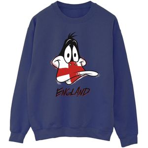 Li-cense Looney tunes heren daffy england gezicht sweatshirt