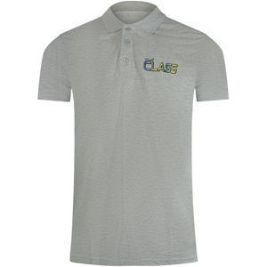 Cavalli Class - Levendig Bloemenlogo - Grijs - Poloshirt