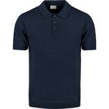 No Excess - Pullover Short Sleeve Polo - Melange - Deep Blue