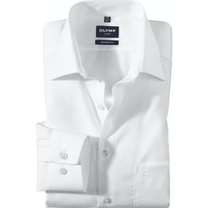 Overhemd - Lange Mouw - Katoen - Poplin - Met Borstzak