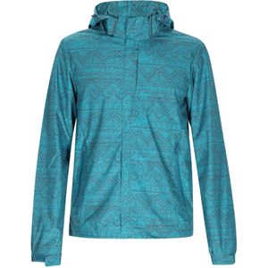 Mo - Jas - Turkoois - Heren - Met Capuchon - Geometrisch Patroon