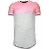 Justing Flare effect t-shirt long fit