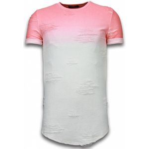 Justing Flare effect t-shirt long fit