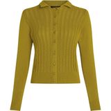 King Louie - Sofie Cardi Carmi - Gebreid Vestje - Warm Curry Geel