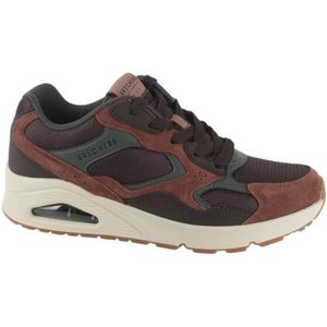 Skechers - Uno - Sneakers - Bruin - Luchtgedempt - Leer