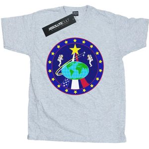 Li-cense Nasa heren klassiek wereldbol astronauten t-shirt