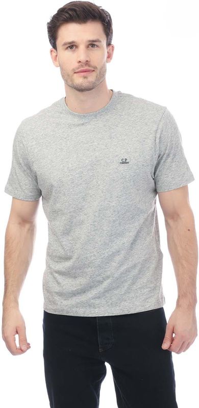 C.P. Company - 30-1 Jersey Label T-shirt - Grijs - 100% Katoen