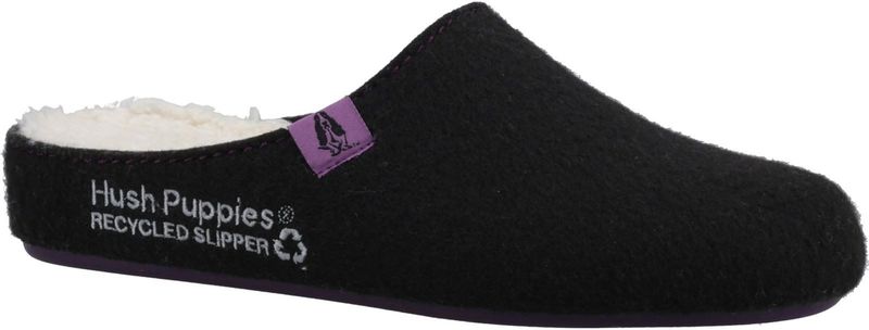 Hush Puppies - The Good - Damesslippers - Zwart - 90% Gerecycled RPET Polyester